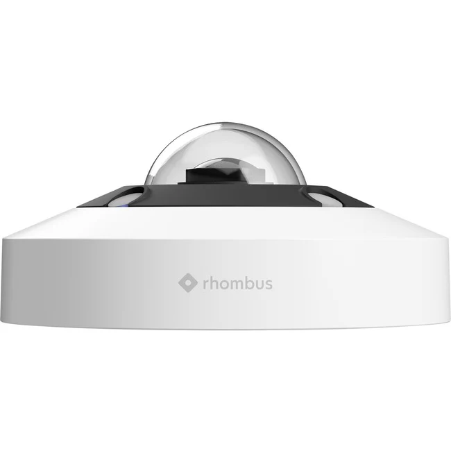Rhombus Panoramic R360 12 Megapixel Indoor/Outdoor Full HD Network Camera - Fisheye - TAA Compliant - 16 ft Infrared Night Vision - 3008 x 3008 Fixed Lens - CMOS - Wall Mount, Ceiling Mount, Corner Mount, Pole Mount - IK10 - IP66 - Weather Resistant, Impa