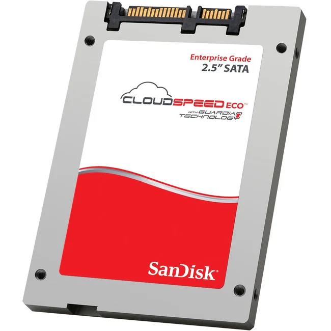SanDisk CloudSpeed Eco 960 GB Solid State Drive - 2.5" Internal - SATA (SATA/600) - 450 MB/s Maximum Read Transfer Rate - 3 Year Warranty - 50 Pack - Bulk