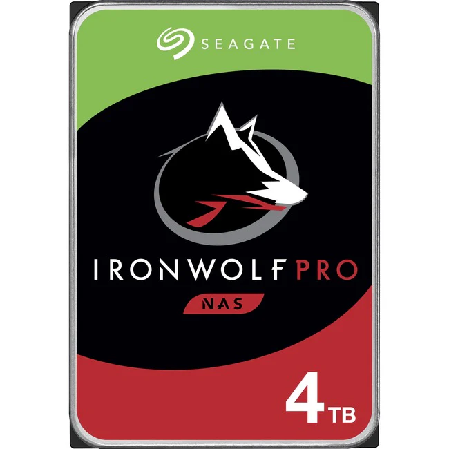 Seagate IronWolf Pro ST4000NE001 4 TB Hard Drive - 3.5" Internal - SATA (SATA/600) - Conventional Magnetic Recording (CMR) Method - 7200rpm - 5 Year Warranty