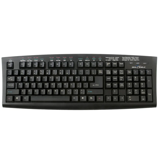 Seal Shield Machine Washable Medical Grade Keyboard - USB, PS/2