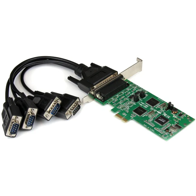 StarTech.com 4 Port PCI Express PCIe Serial Combo Card - 2 x RS232 2 x RS422 / RS485 - Add two RS232, and two RS422/485 serial ports to your PC through a PCI-Express expansion slot - pcie rs485 - pci express rs485 - pcie rs485 - pci express rs422 - pcie r