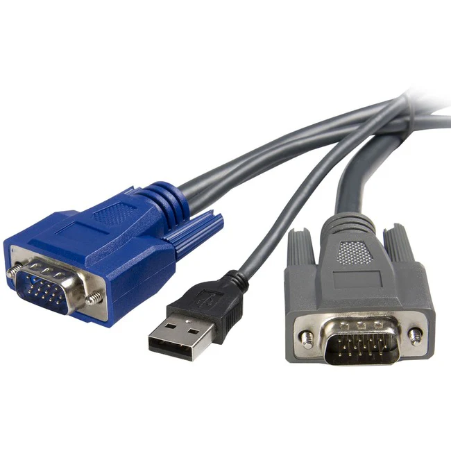 StarTech.com 6 ft Ultra-Thin USB VGA 2-in-1 KVM Cable