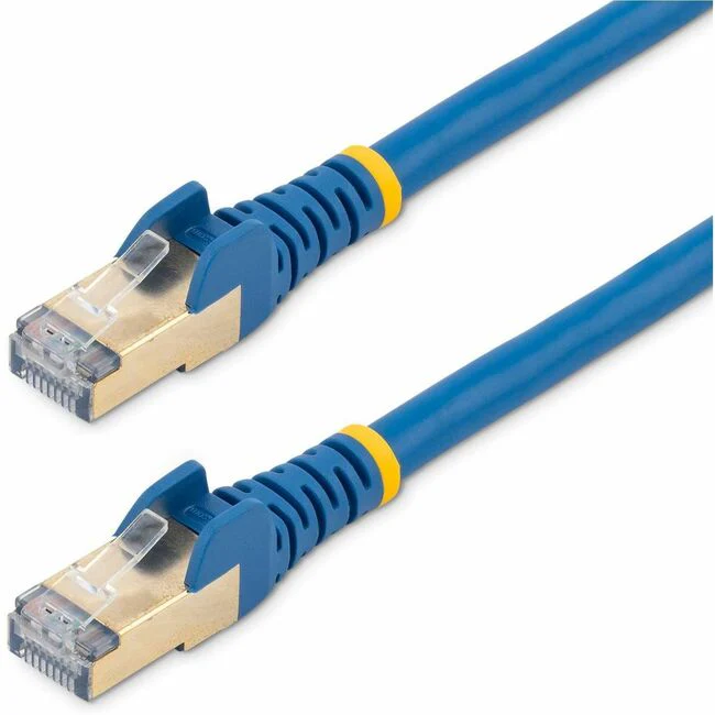 StarTech.com Cat6a Ethernet Patch Cable - Shielded (STP) - 12 ft., Blue