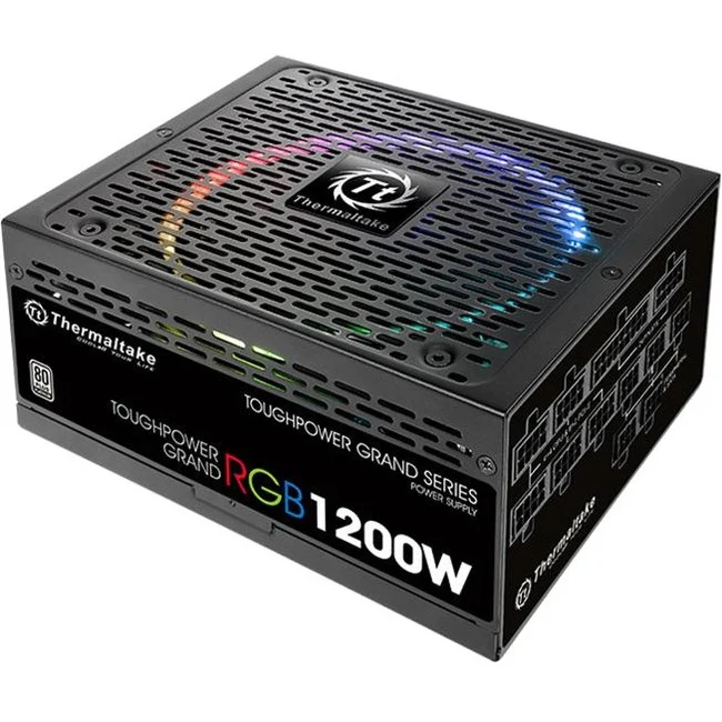Thermaltake Toughpower Grand RGB 1200W Platinum - Internal - 120 V AC, 230 V AC Input - 3.3 V DC, 5 V DC, 12 V DC Output - 1200 W - 1 +12V Rails - 1 Fan(s) - 92% Efficiency