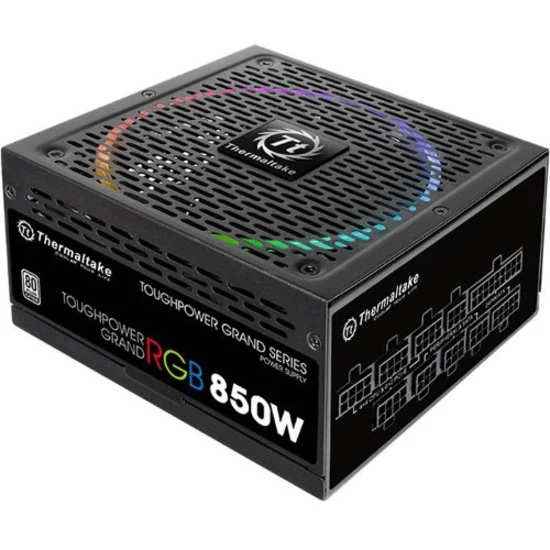 Thermaltake TPG-850AH3FCP Toughpower Grand Power Supply - Internal - 120 V AC, 230 V AC Input - 3.3 V DC, 5 V DC, 12 V DC Output - 850 W - 1 +12V Rails - 1 Fan(s) - 92% Efficiency