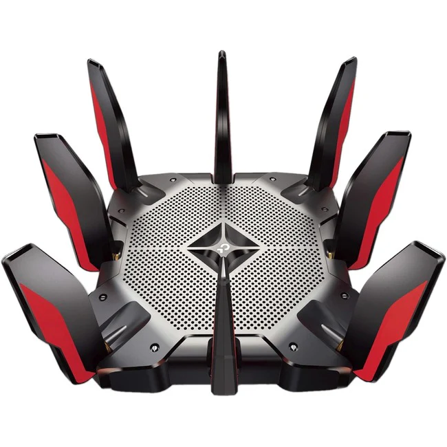 TP-Link Archer AX11000 Wi-Fi 6 IEEE 802.11ax Ethernet Wireless Router - 2.40 GHz ISM Band - 5 GHz UNII Band - 1.34 GB/s Wireless Speed - 8 x Network Port - 1 x Broadband Port - USB - 2.5 Gigabit Ethernet - VPN Supported - Desktop