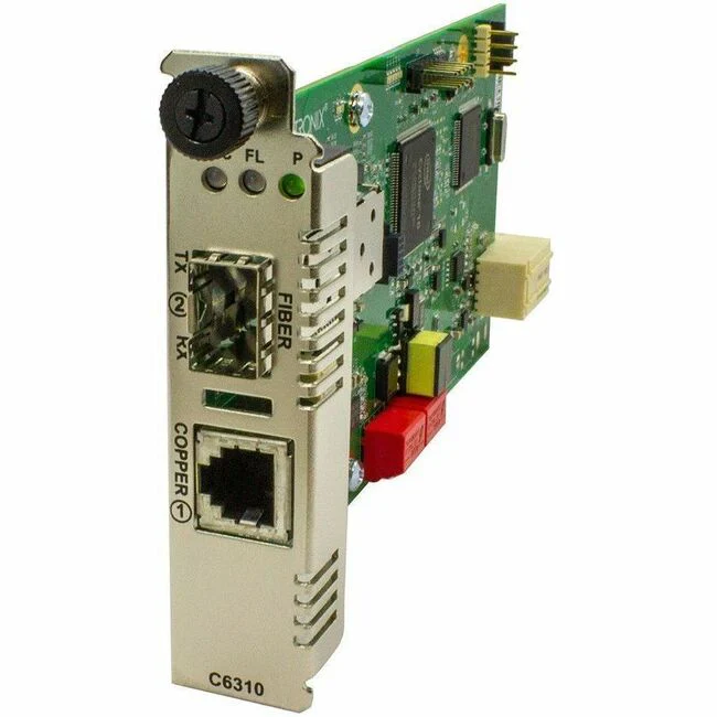 Transition Networks C6310-3340 ION POTS Media Converter - 3.11 Mile - 1 x Expansion Slots - SFP - 1 x SFP Slots - DC - TAA Compliant
