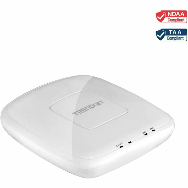 TRENDnet N300 Wireless PoE Access Point with Software Controller; Gigabit; AP; Client; 802.3af; TEW-755AP - N300 Wireless N PoE Access Point