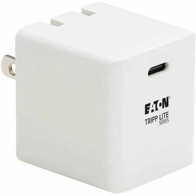 Tripp Lite by Eaton 40W Compact USB-C Wall Charger - GaN Technology USB-C Power Delivery 3.0 - 120 V AC, 230 V AC Input - 5 V DC/3 A, 9 V DC, 15 V DC, 20 V DC Output