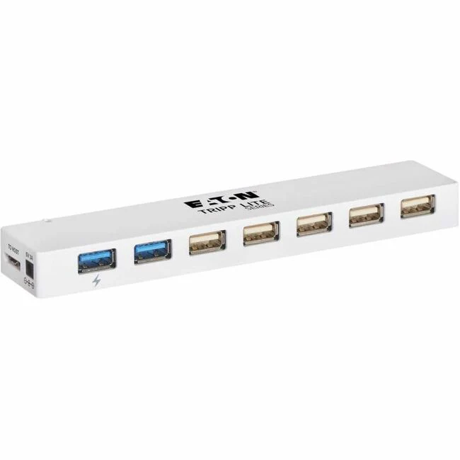 Tripp Lite by Eaton 7-Port USB 3.x (5Gbps) / USB 2.0 Combo Hub - USB Charging 2 USB 3.x & 5 USB 2.0 Ports - USB 3.0 Micro-B - External - 7 USB Port(s) - 5 USB 2.0 Port(s) - 2 USB 3.0 Port(s) - Mac, Chrome OS, PC