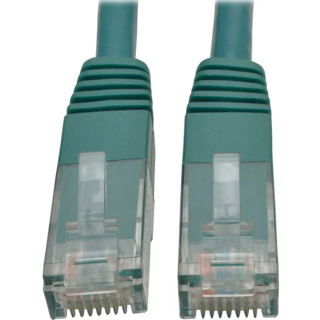 Tripp Lite by Eaton Cat6 Gigabit Molded Patch Cable (RJ45 M/M), Green, 10 ft