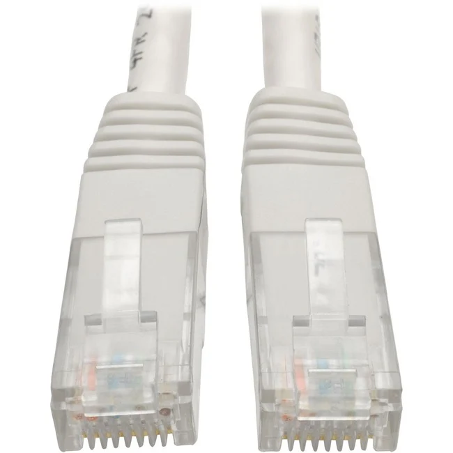 Tripp Lite by Eaton Cat6 Gigabit Molded Patch Cable (RJ45 M/M), White, 2 ft
