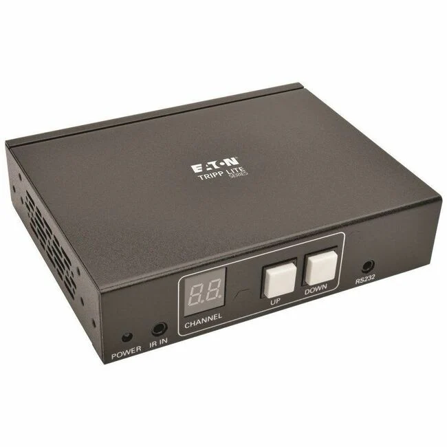 Tripp Lite by Eaton DisplayPort over IP Extender Receiver over Cat5/Cat6 RS-232 Serial and IR Control 1080p 60 Hz 328 ft. (100 m) TAA - 1 Output Device - 656.17 ft Range - 1 x Network (RJ-45) - DisplayPort - Serial Port - Full HD - 1920 x 1080 - Twisted P