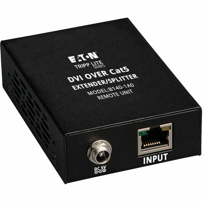 Tripp Lite by Eaton DVI over Cat5/6 Active Extender Box-Style Remote Receiver for Video DVI-I Single Link Up to 200 ft. (60 m) TAA - 1920x1080 at 60Hz