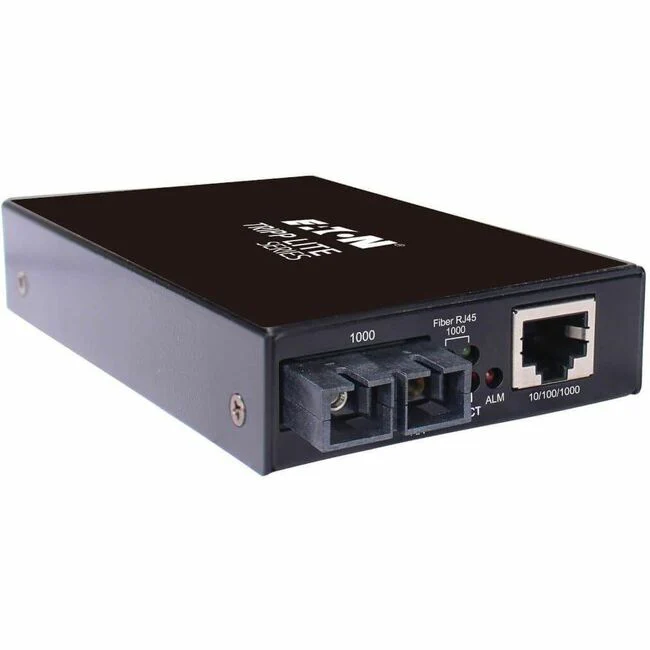 Tripp Lite by Eaton Hardened Gigabit Fiber to Ethernet Media Converter 10/100/1000 Mbps RJ45/SC Multimode -10Â&deg; to 60Â&deg;C 500 m (1640 ft.) - 1 x Network (RJ-45) - 1 x SC Ports - DuplexSC Port - Multi-mode - Gigabit Ethernet - 10/100/1000Base-T, 100