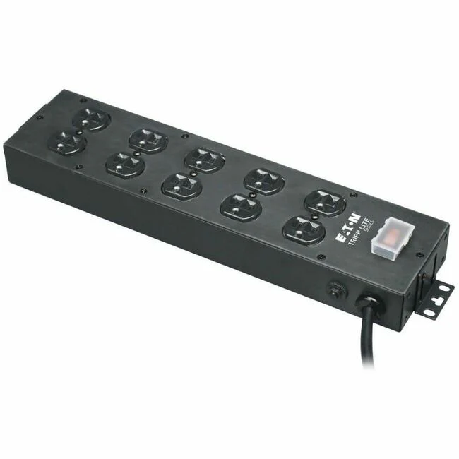 Tripp Lite by Eaton Industrial Power Strip 10-Outlet 15 ft. (4.6 m) Cord Large Plug Spacing - NEMA 5-15P - 10 NEMA 5-15R - 15ft