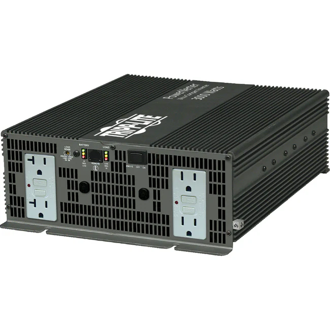 Tripp Lite by Eaton Inverter Heavy Duty 3000W 12V DC to 120V AC 4 Outlets GFCI 5-15R - 12V DC - 120V AC - Continuous Power:3000W