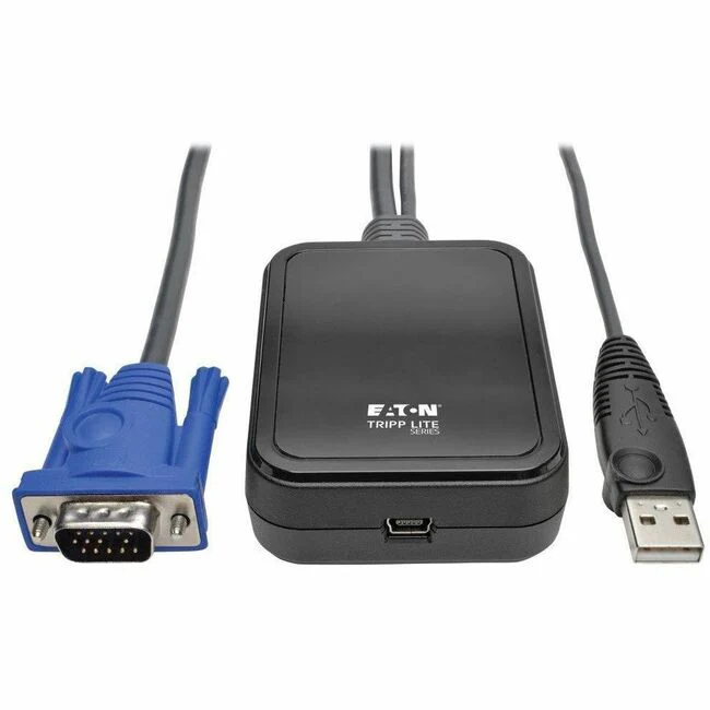 Tripp Lite by Eaton KVM Console to USB 2.0 Portable Laptop Crash Cart Adapter with File Transfer and Video Capture 1920 x 1200 @ 60 Hz - 1 Computer(s) - 1 Local User(s) - 0 Remote User(s) - WUXGA - 1920 x 1200 Maximum Video Resolution - 1 x USB x VGA - Po