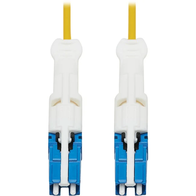 Tripp Lite by Eaton N381C-05M 400Gb Duplex Singlemode 9/125 OS2 Fiber Optic Cable, Yellow, 5 m
