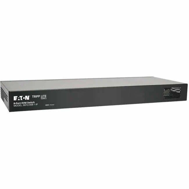 Tripp Lite by Eaton NetCommander 8-Port Cat5 KVM over IP Switch - 1 Remote + 1 Local User 1U Rack-Mount - 8 Computer(s) - 1 Local User(s) - 1 Remote User(s) - 1920 x 1080 - 12 x Network (RJ-45) - 3 x USB1 x VGA - Rack-mountable - 1U - TAA Compliant