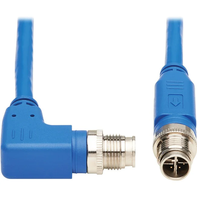 Tripp Lite by Eaton NM12-603-05M-BL M12 X-Code Cat6 Ethernet Cable, M/M, Blue, 5 m (16.4 ft.)