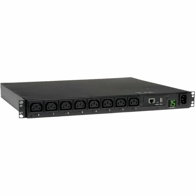 Tripp Lite by Eaton PDU 2.5kW Single-Phase 208/230V Switched PDU - LX Platform 8 C13 Outlets C14 Input 2m Cord 1U Rack-Mount TAA - 8 x IEC 320 EN 60320 C13 - 1U Rack-mountable