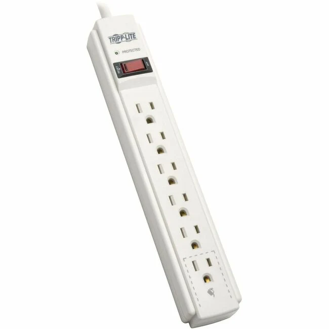 Tripp Lite by Eaton Protect It! 6-Outlet Surge Protector 6 ft. (1.83 m) Cord 790 Joules Diagnostic LED TAA - NEMA 5-15P - 6 NEMA 5-15R - 6ft