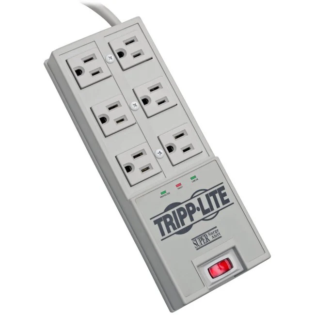 Tripp Lite by Eaton Surge Protector Power Strip 6 Outlet 6' Cord 2420 Joules Auto Shut Off - Receptacles: 6 x NEMA 5-15R - 2420J