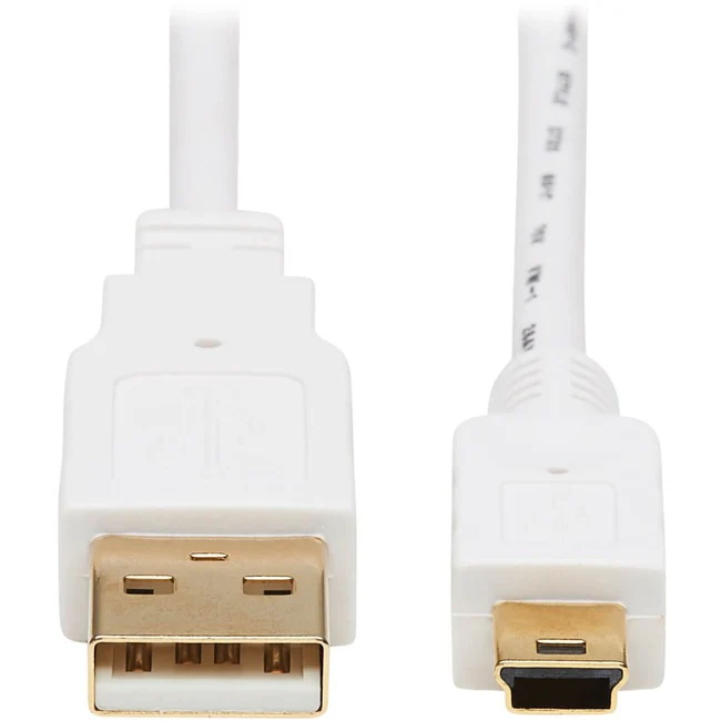 Tripp Lite by Eaton USB-A to USB Mini-B Antibacterial Cable (M/M), USB 2.0, White, 6-ft. (1.83 m)
