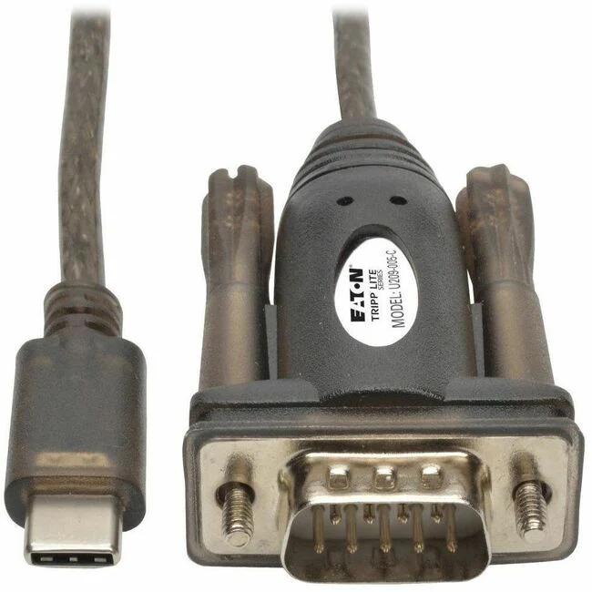 Tripp Lite by Eaton USB-C to DB9 Serial Adapter Cable (M/M), 5 ft
