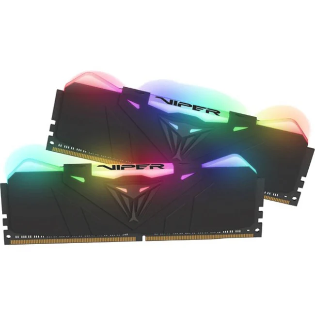 VIPER Viper RGB Series DDR4 16GB (2 x 8GB) 3200MHz Kit w/Black heatshield - For Desktop PC - 16 GB (2 x 8GB) - DDR4-3200/PC4-25600 DDR4 SDRAM - 3200 MHz - CL16 - 1.35 V - Retail - Non-ECC - Unbuffered - 288-pin - DIMM - Lifetime Warranty