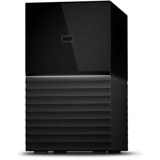 WD 16TB My Book Duo Desktop RAID External Hard Drive - USB 3.1 - 2 x HDD Supported - 20 TB Supported HDD Capacity - 16 TB Installed HDD Capacity - RAID Supported - 0, 1, JBOD RAID Levels - 2 x Total Bays - 2 USB Port(s) - 2 USB 3.0 Port(s) - Desktop
