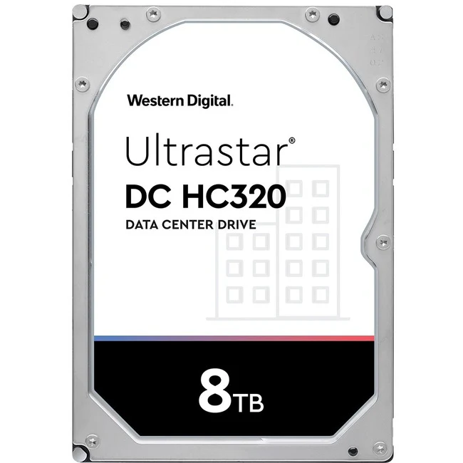 Western Digital Ultrastar DC HC320 HUS728T8TAL5201 8 TB Hard Drive - 3.5" Internal - SAS (12Gb/s SAS) - Server Device Supported - 7200rpm - 5 Year Warranty