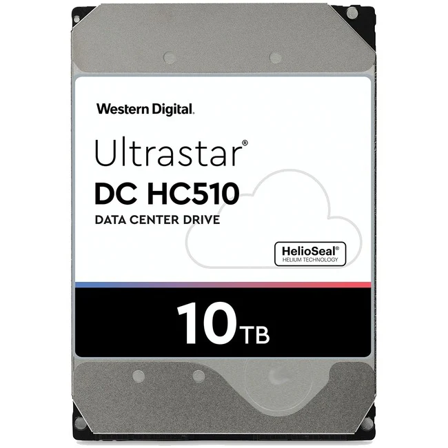 Western Digital Ultrastar He10 HUH721010ALN600 10 TB Hard Drive - 3.5" Internal - SATA (SATA/600) - 7200rpm - 550 TB TBW - 5 Year Warranty